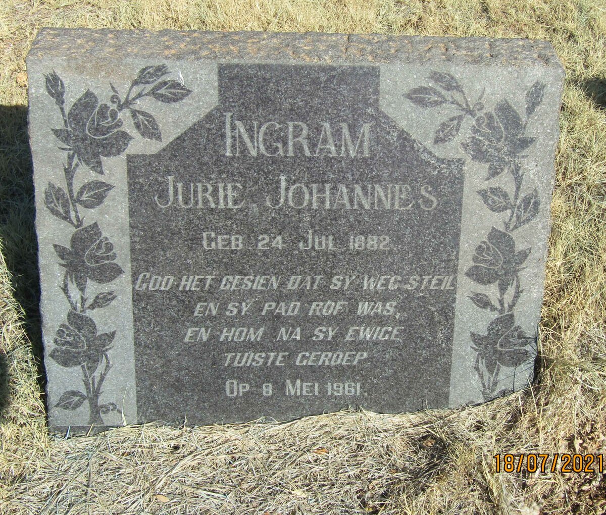 INGRAM Jurie Johannes 1882-1961