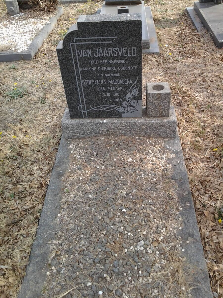 JAARSVELD Stoffelina Magdalena, van nee PIENAAR 1910-1959