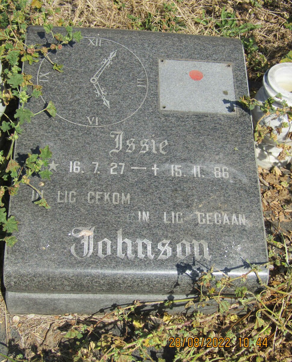 JOHNSON Issie 1927-1986