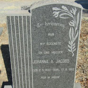 JACOBS Johanna A. 1933-1969