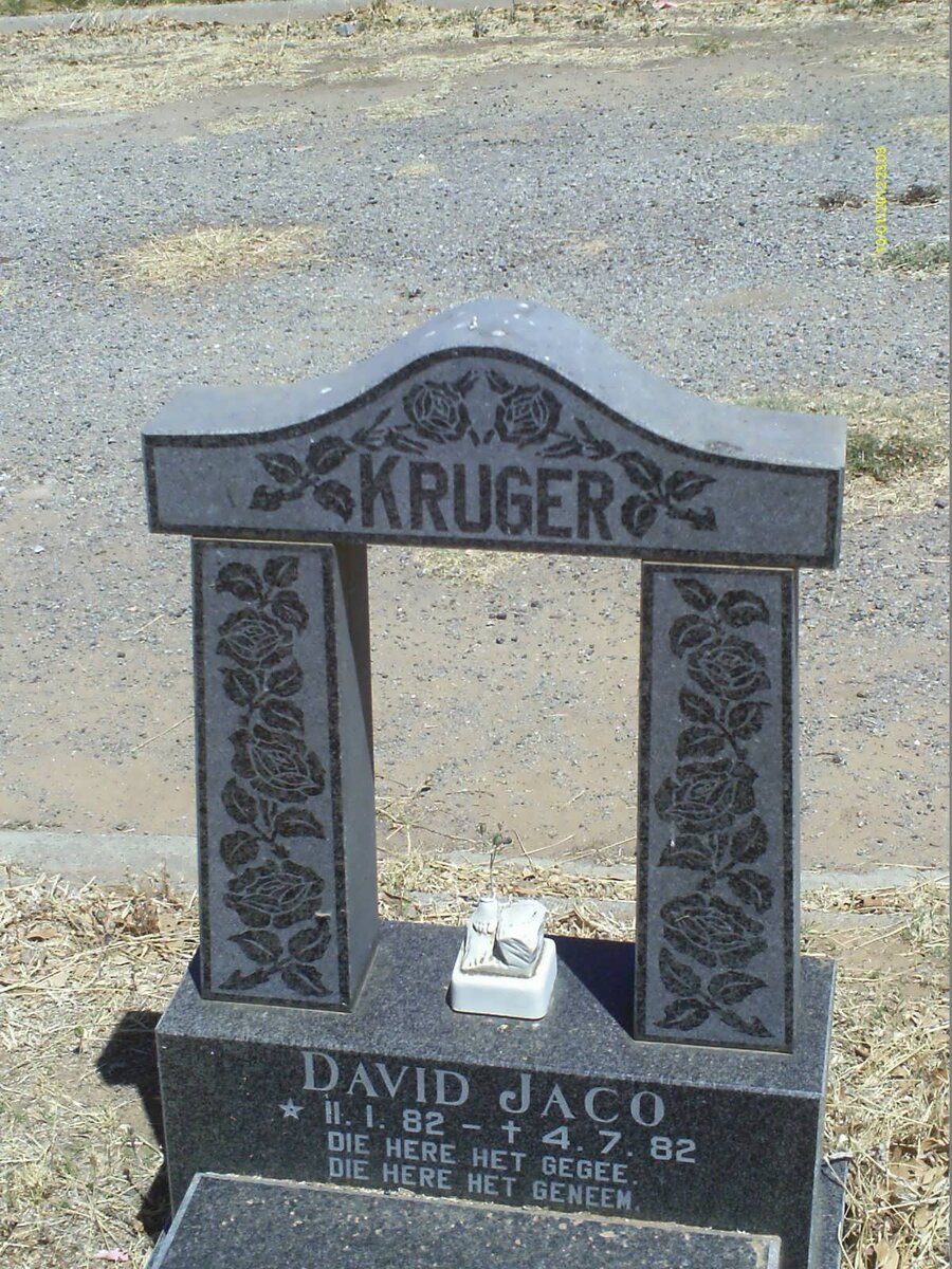 KRUGER David Jaco 1982-1982