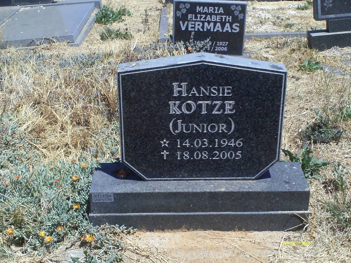 KOTZE Hansie 1946-2005