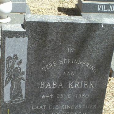 KRIEK Baba 1980-1980