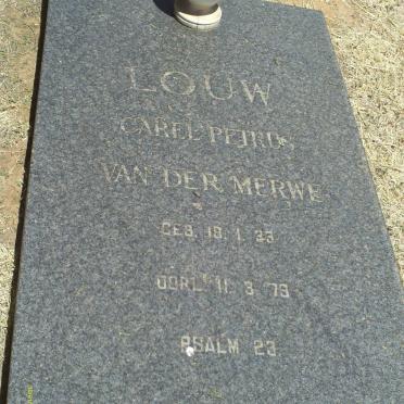 LOUW Carel Petrus Van Der Merwe 1933-1979