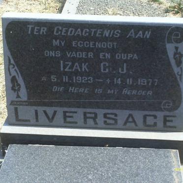 LIVERSAGE Izak C.J. 1923-1977