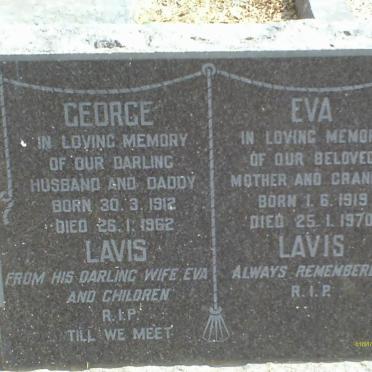 LAVIS George 1912-1962 &amp; Eva 1919-1970