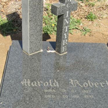 McINTYRE Harold Robert 1927-1992