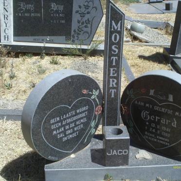 MOSTERT Gerard 1941-1988