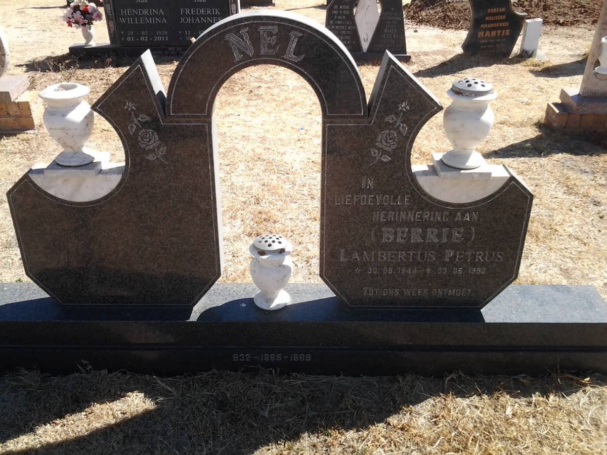 NEL Lambertus Petrus 1944-1998