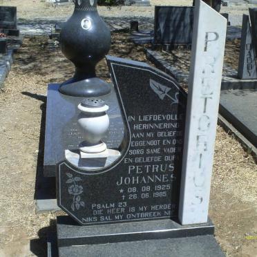 PRETORIUS Petrus Johannes 1925-1985