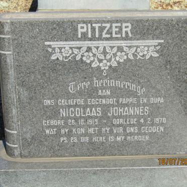 PITZER Nicolaas Johannes 1913-1970