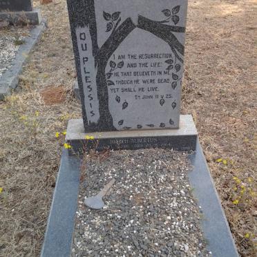 PLESSIS Joseph Albertus, du 1916-1964