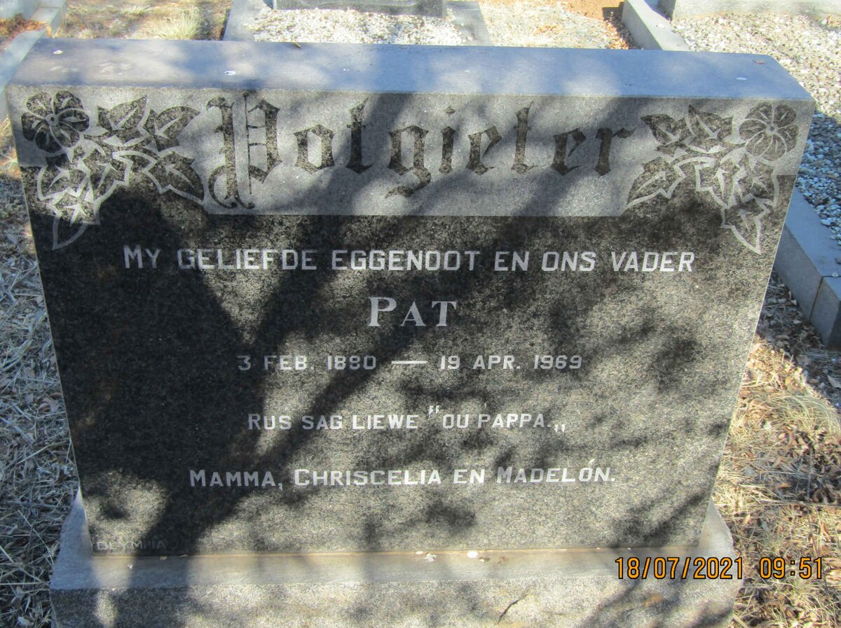 POTGIETER Pat 1890 -1969