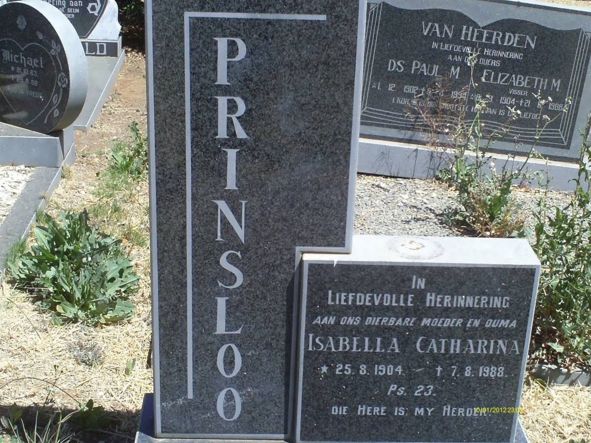 PRINSLOO Isabella Catharina 1904-1988