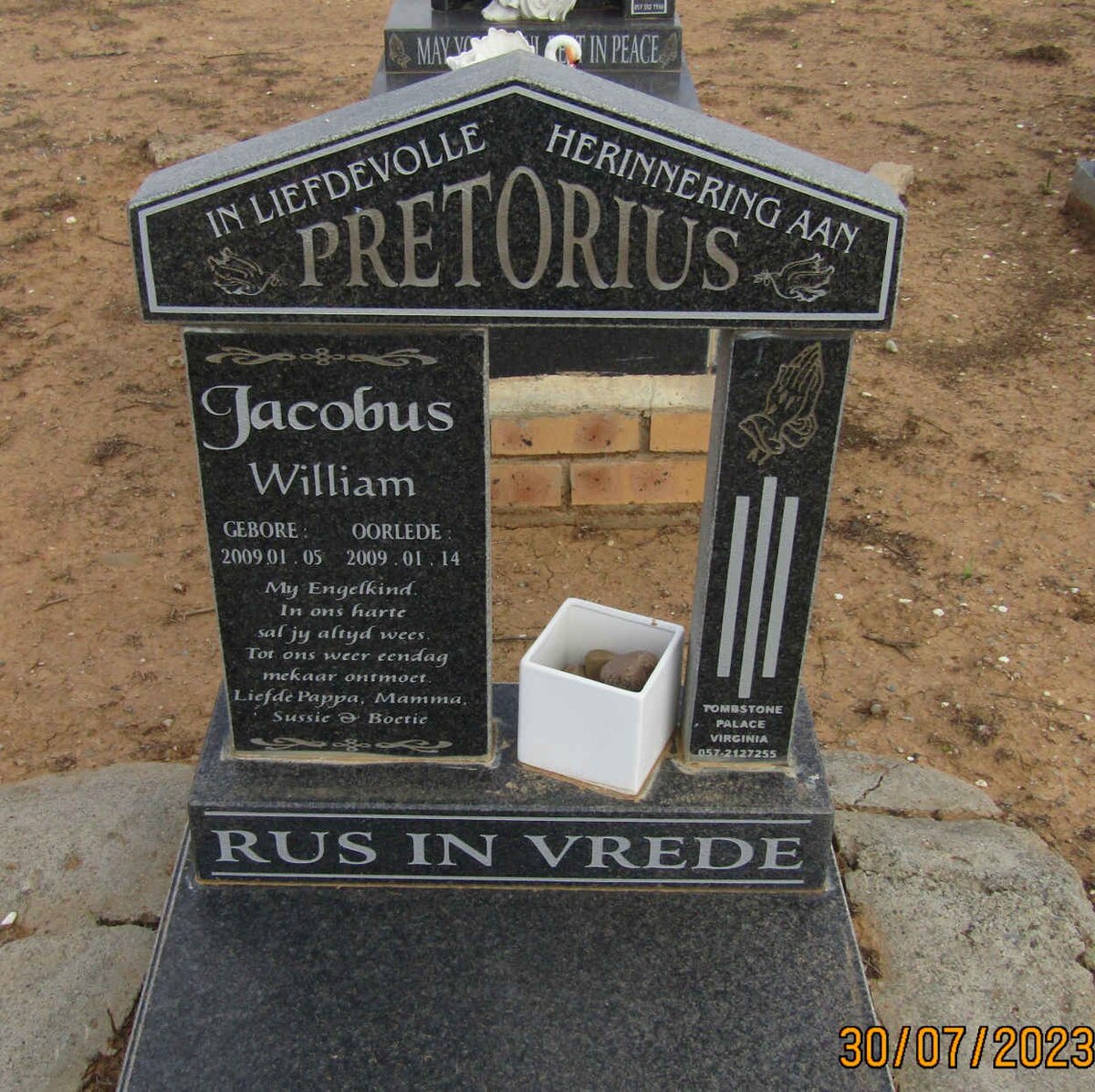PRETORIUS Jacobus William 2009-2009