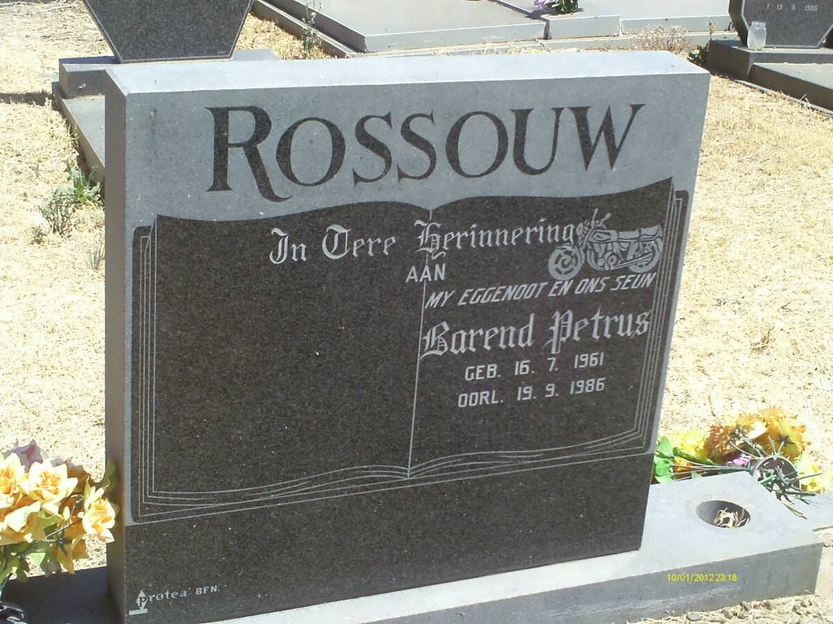 ROSSOUW Barend Petrus 1961-1986
