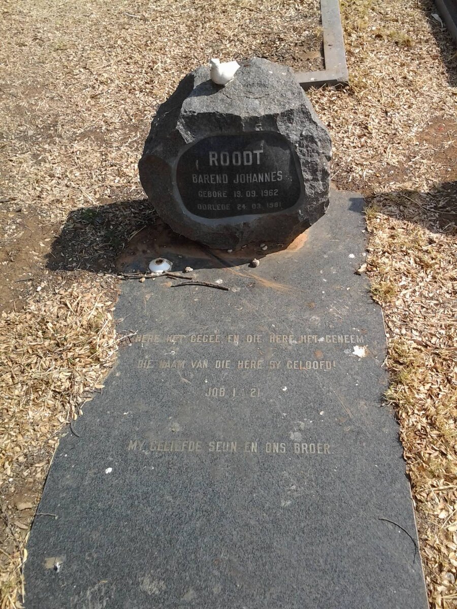 ROODT Barend Johannes 1962-1981