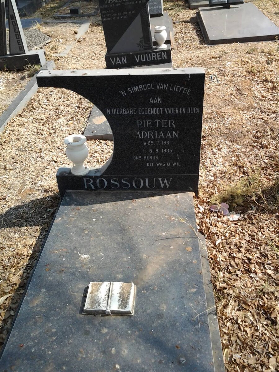 ROSSOUW Pieter Adriaan 1931-1985