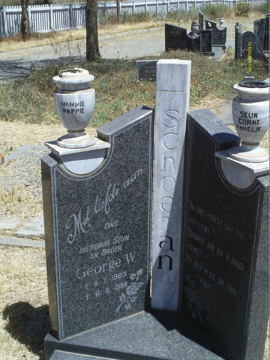 SCHOEMAN George W. 1963-1988