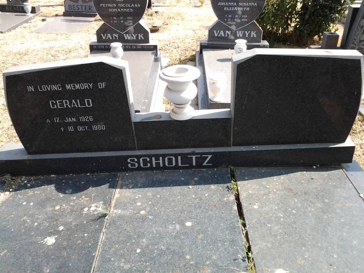 SCHOLTZ Gerald 1926-1980