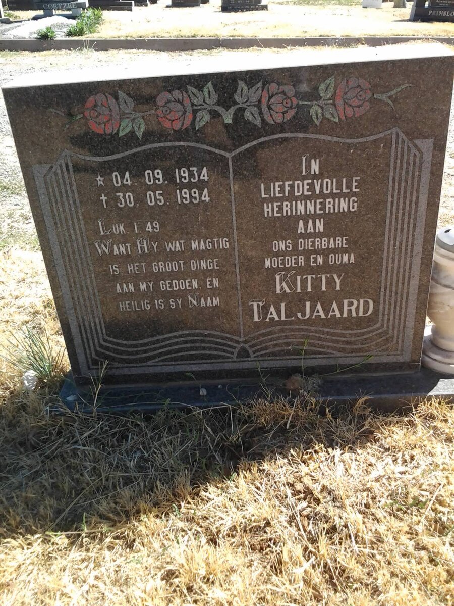 TALJAARD Kitty 1934-1994