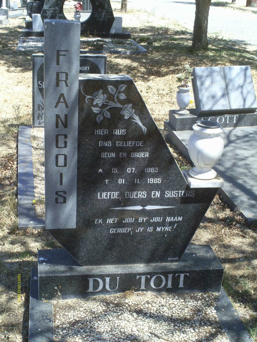 TOIT Francois, du 1963-1985