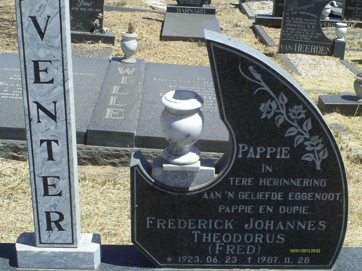 VENTER Frederick Johannes Theodorus 1923-1987 & Anna Dorothea Elizabeth 1926-2007 _1