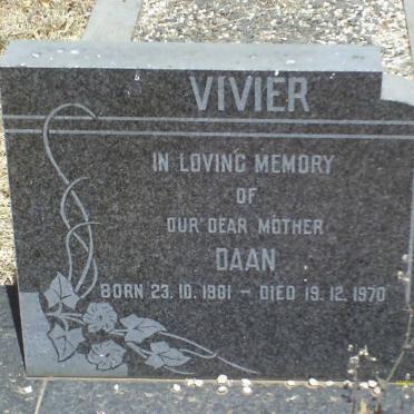 VIVIER Daan 1901-1970