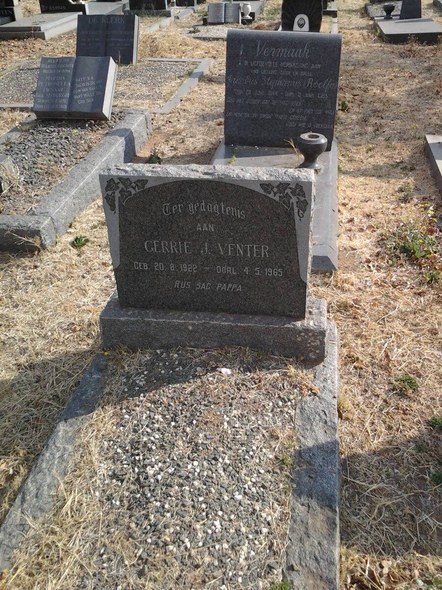 VENTER Gerrie J. 1922-1965