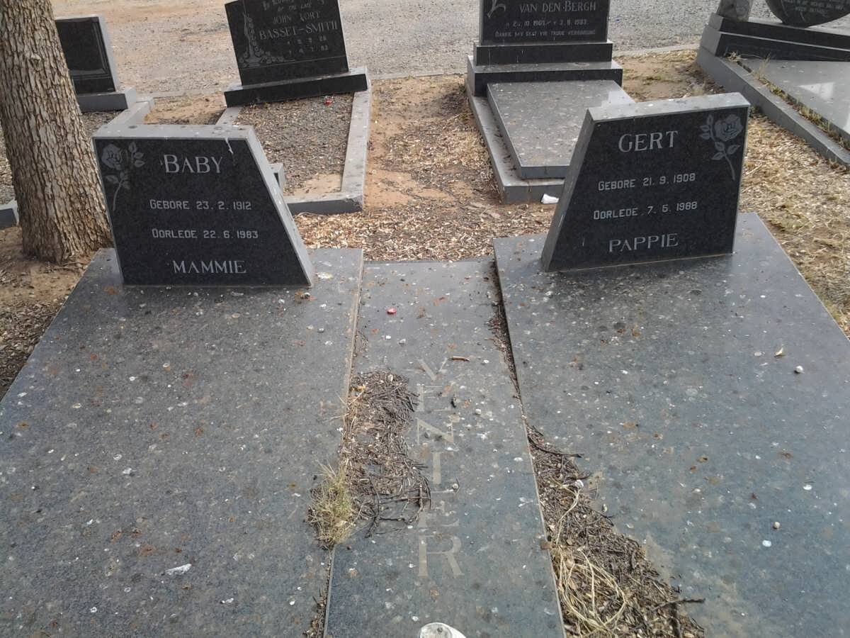VENTER  Gert 1908-1988 &amp; Baby 1912-1983