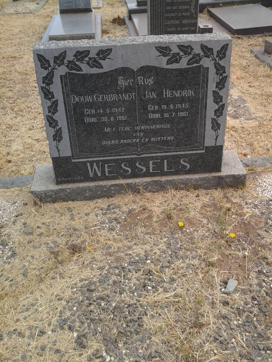 WESSELS Douw Gerbrandt 1942-1961 :: WESSELS Jan Hendrik 1945-1961