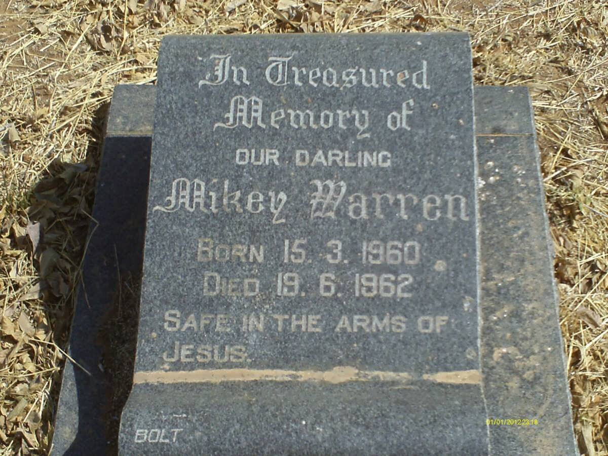 WARREN Mikey 1960-1962