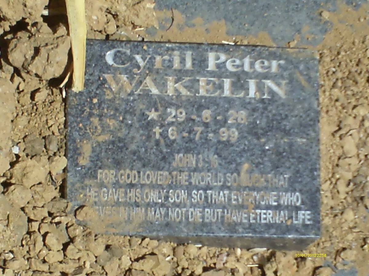 WAKELIN Cyril Peter 1928-1999