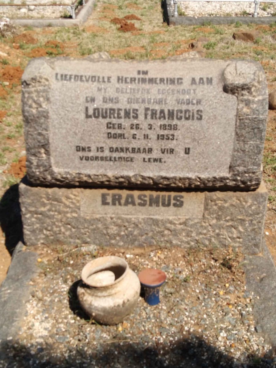 ERASMUS Lourens Francois 1898-1953