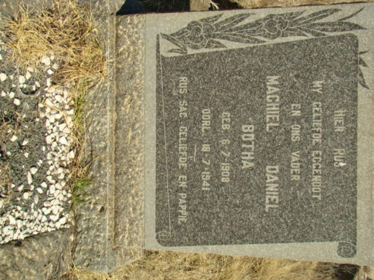 BOTHA Machiel Daniel 1908-1941