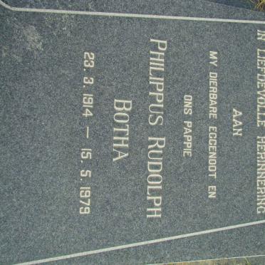 BOTHA Philippus Rudolph 1914-1979