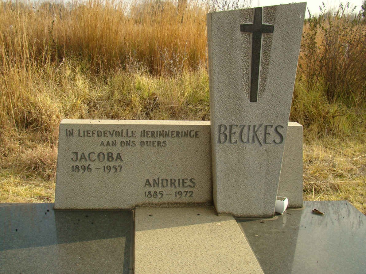 BEUKES Andries 1885-1972 &amp; Jacoba 1896-1957