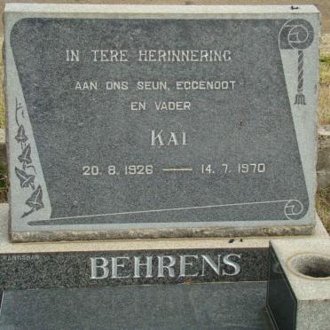 BEHRENS Kai 1926-1970