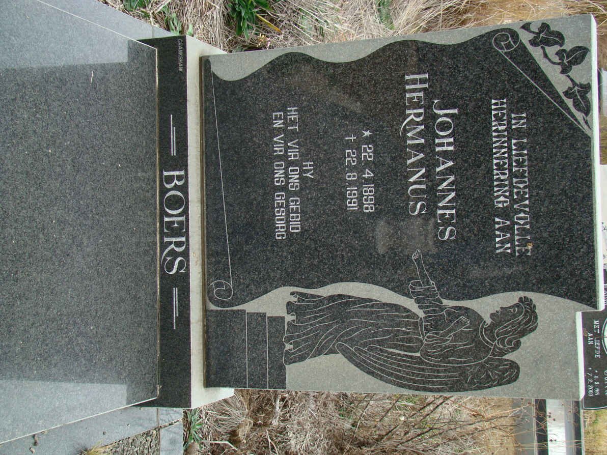 BOERS Johannes Hermanus 1898-1991