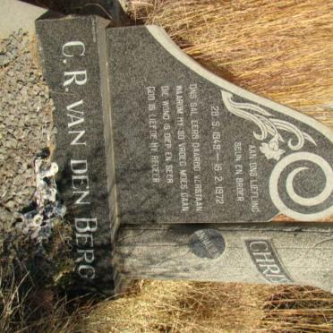 BERG C.R., van den 1949-1972