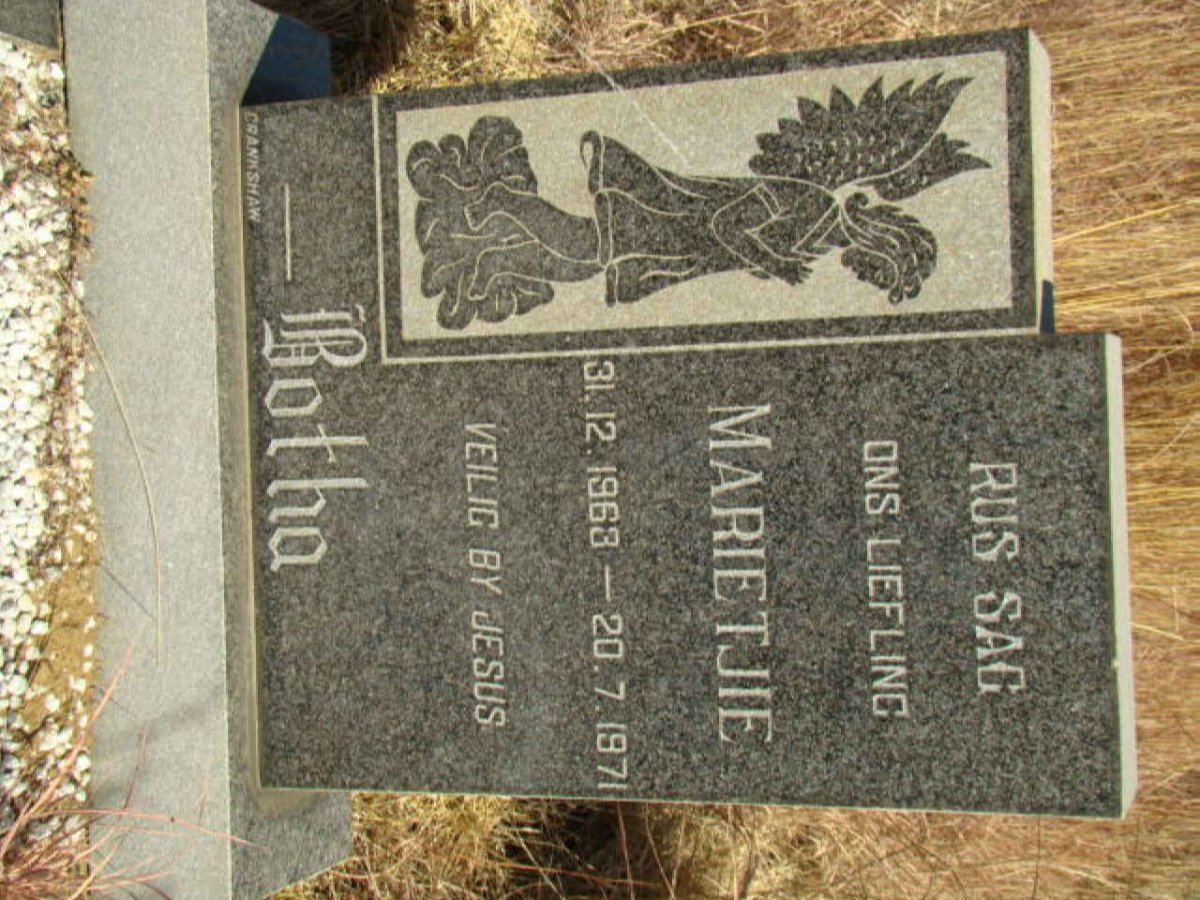 BOTHA Marietjie 1963-1971
