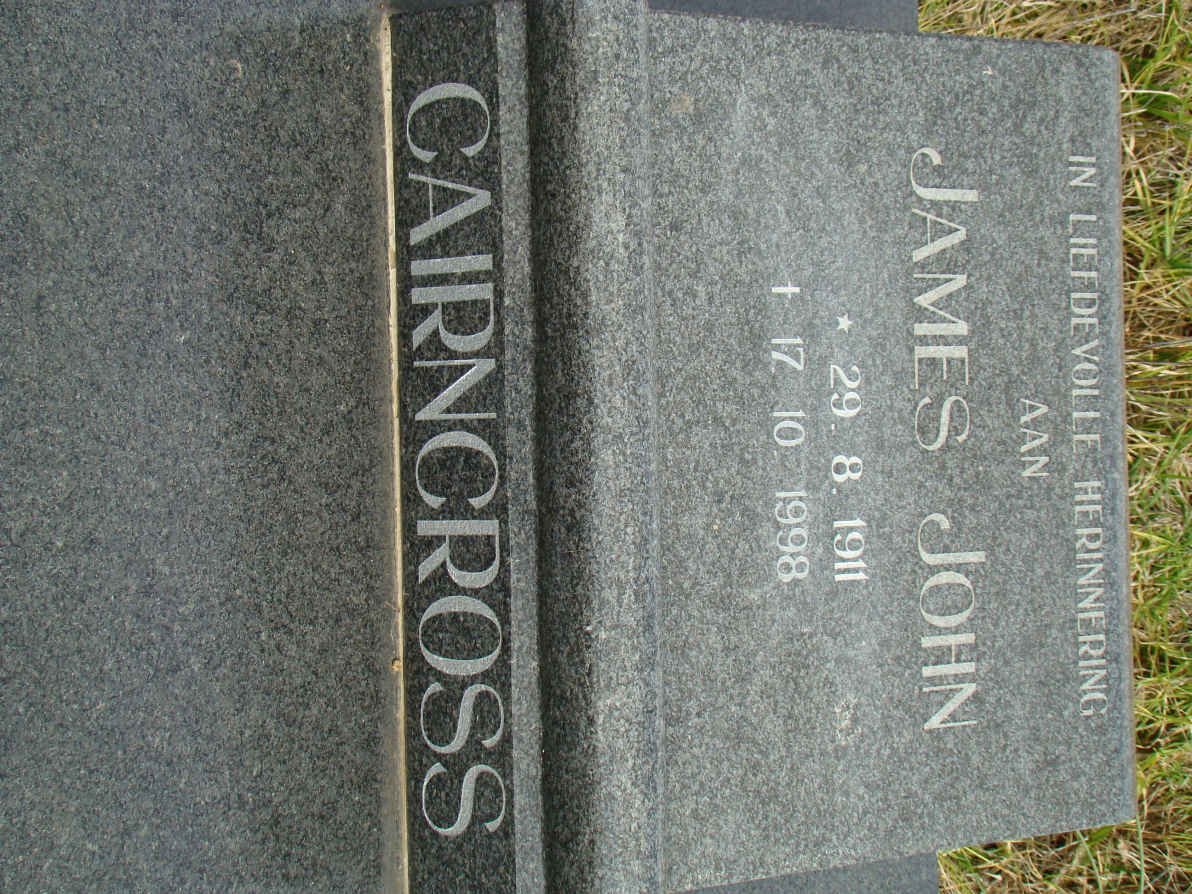 CAIRNCROSS James John 1911-1998