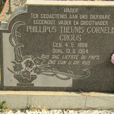 CROUS Phillipus Theunis Cornelis 1888-1964