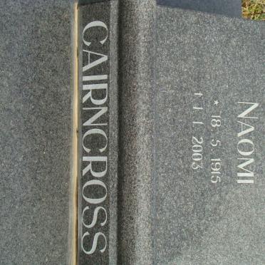 CAIRNCROSS Naomi 1915-2003