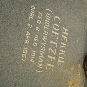 COETZEE Hekkie 1914-1957