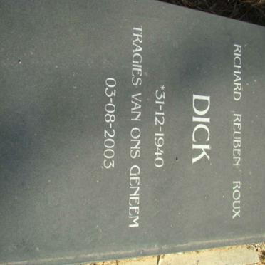 DICK Richard Reuben Roux 1940-2003