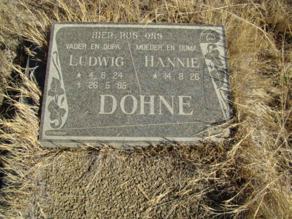 DOHNE Ludwig  1924-1985 &amp; Hannie  1926-