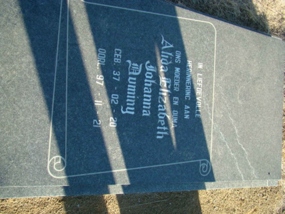 DUMINY Alida Elizabeth Johanna 1937-1997