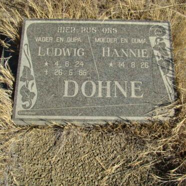 DOHNE Ludwig  1924-1985 &amp; Hannie  1926-