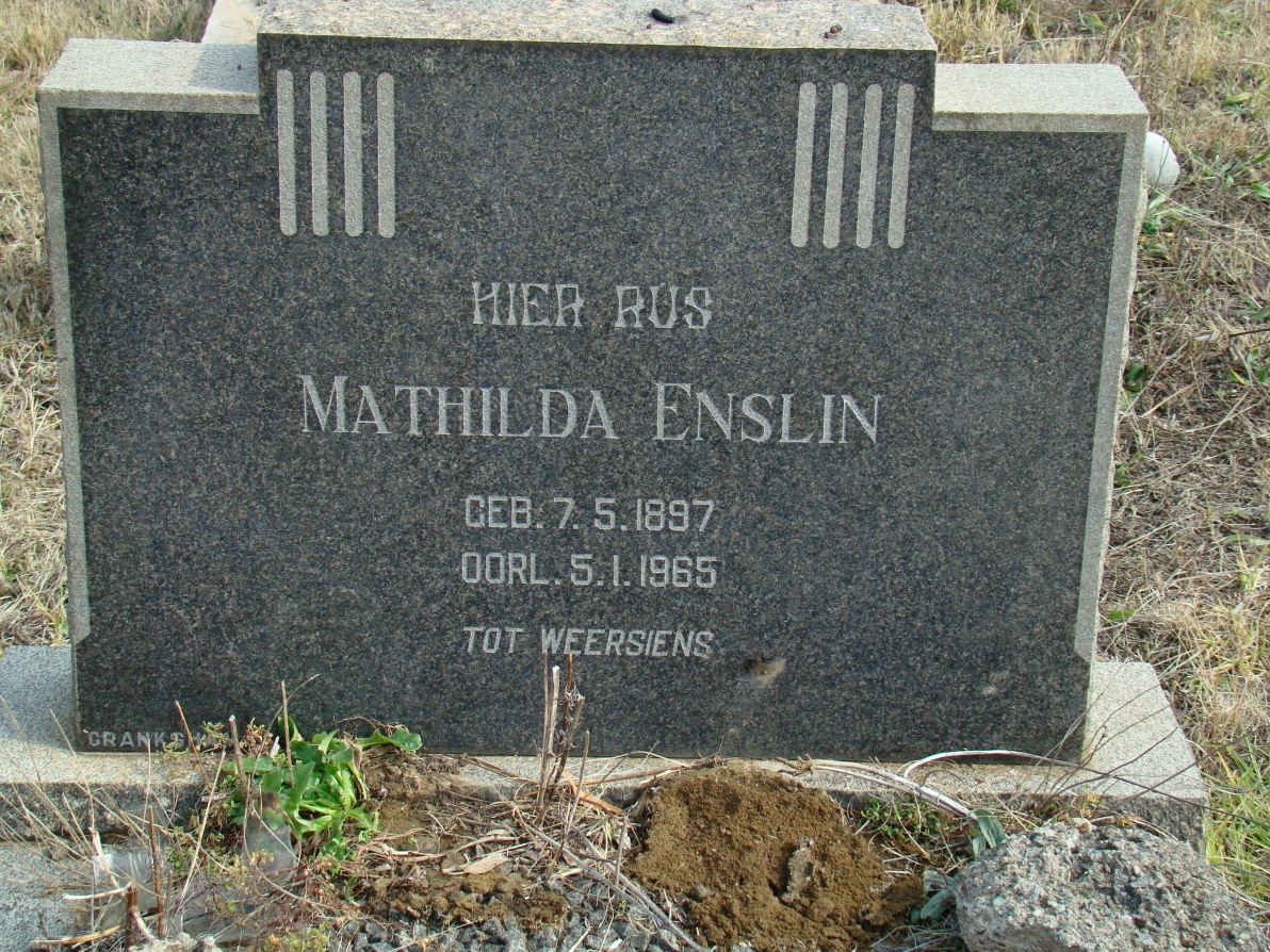 ENSLIN Mathilda 1897-1965